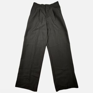 Arrow Boys Dress Pants Size 16 Regular Black Herringbone Pleated Front